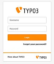 TYPO3-Installation Backend-Login