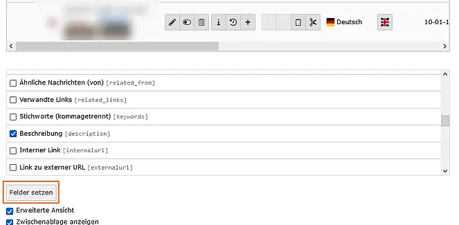 Selecting TYPO3 table fields up to TYPO3 10 TYPO3 tables Select fields up to TYPO3 10