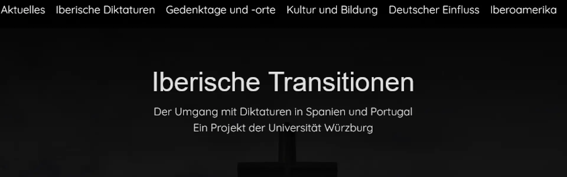 TYPO3 Seite eines Forschungsprojekts der Universität Würzburg Header Background