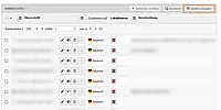  TYPO3 Backend Listenansicht Felder auswählen in TYPO3 11