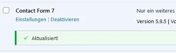 Wordpress manuelle Plugin Aktualisierung