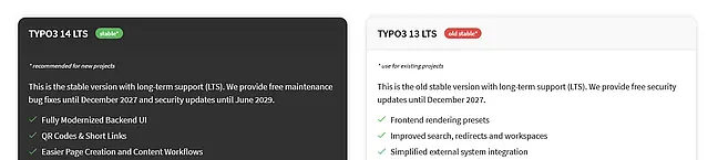 Selecting and downloading TYPO3 files