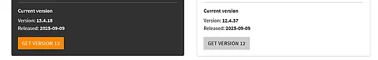 Auswahl und Download der TYPO3-Dateien