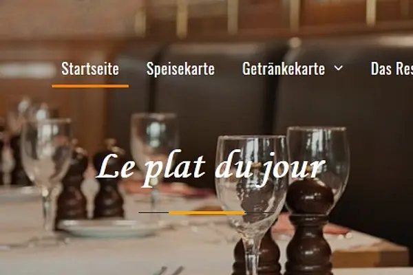 Webseite eines französischen Restaurants in Hamburg Gastronomie: Le Plat du Jour