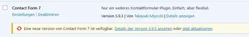 Wordpress manuelle Plugin Aktualisierung