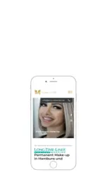TYPO3-Seite einer Hamburger Linergistin und Visagistin - mobile Version