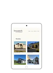 WordPress-Site Architekt Schweiz Tablet-Version