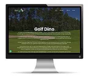Desktop-Version der WordPress-Seite GolfDino