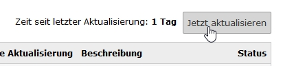 Erweiterungsliste aktualisieren