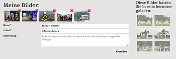 Typo3-Projekt gemerkte Bilder Typo3-Projekt gemerkte Bilder