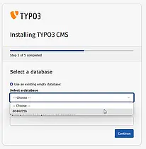 Database selection 