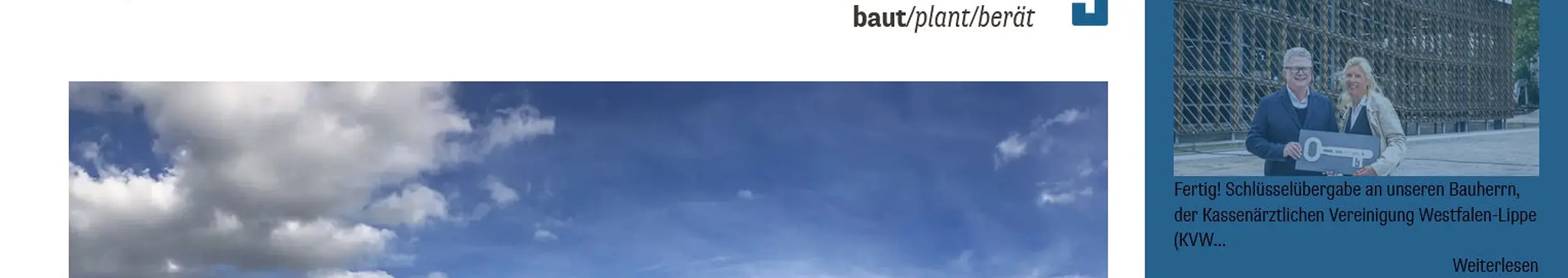 TYPO3-Seite eines Niedersächsischen Bauunternehmens