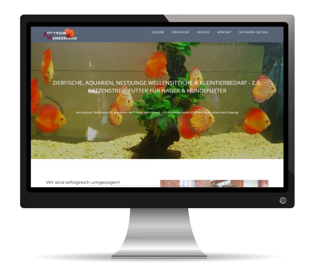 TYPO3-Seite Aquaristik